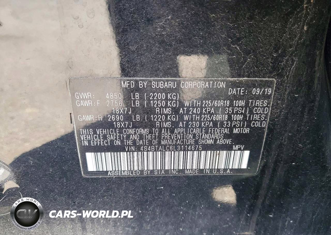 2020 Subaru Outback Limited VIN:4S4BTALC6L3114675 - 13