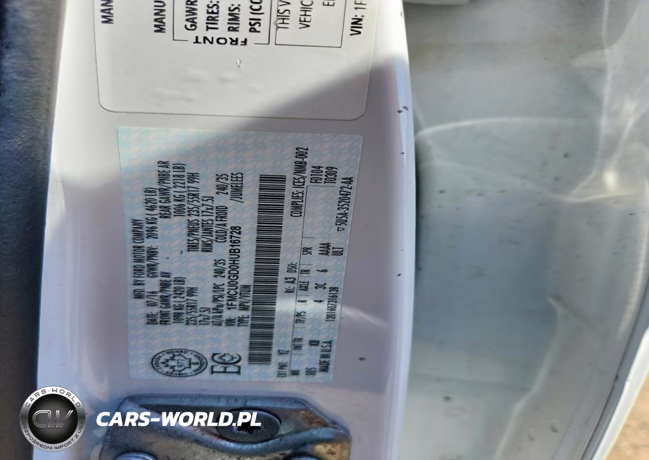 2017 Ford Escape Se VIN:1FMCU0GD0HUB16728 - 13