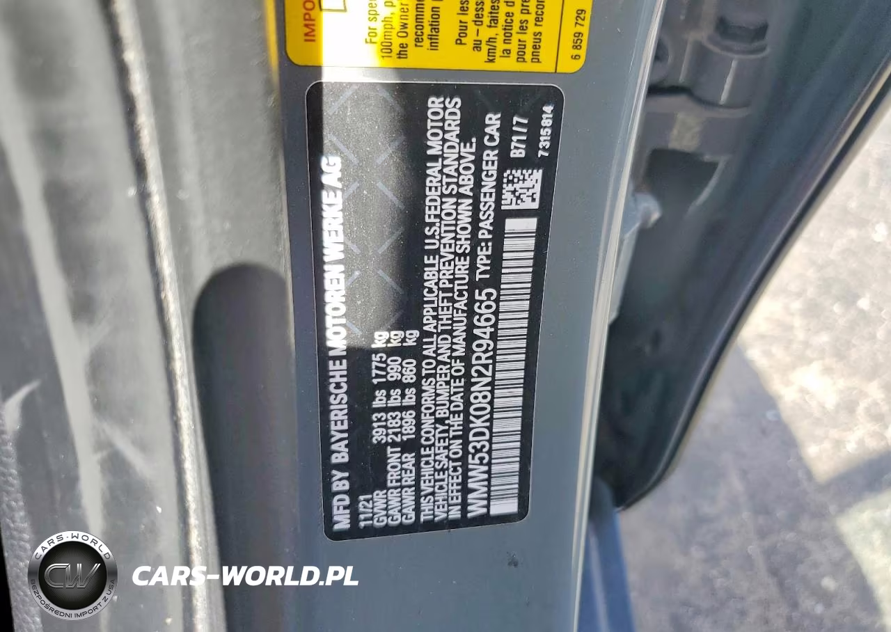 2022 Mini Cooper S VIN:WMW53DK08N2R94665 - 13