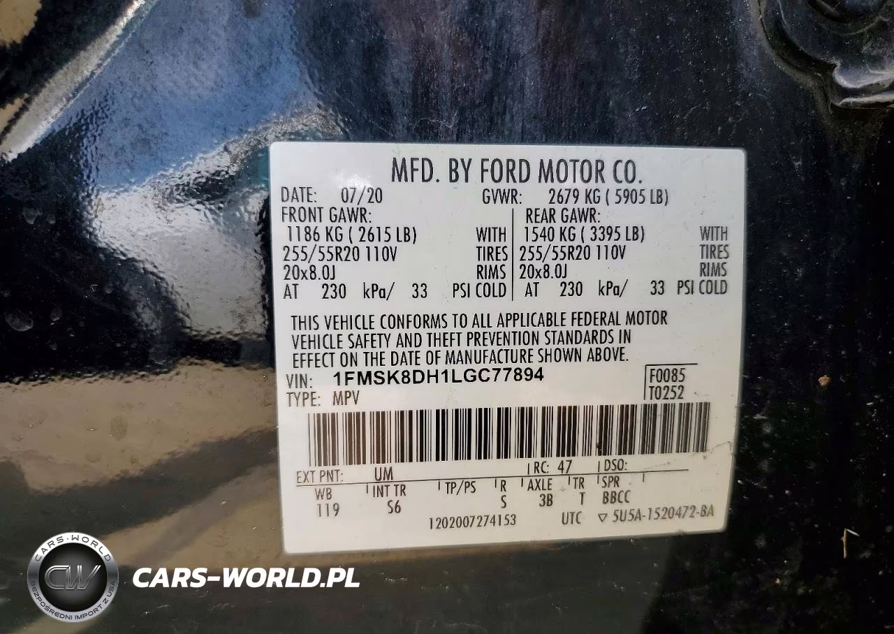 2020 Ford Explorer Xlt VIN:1FMSK8DH1LGC77894 - 13