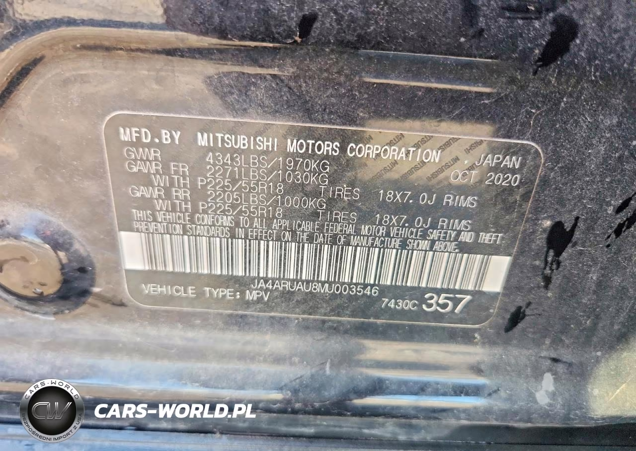 2021 Mitsubishi Outlander Sport Es VIN:JA4ARUAU8MU003546 - 13