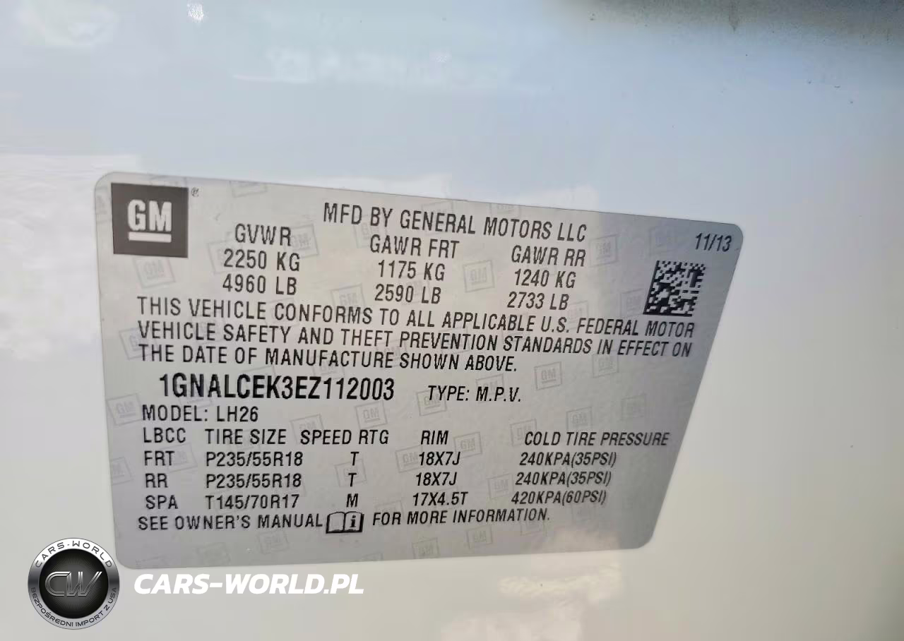 2014 Chevrolet Equinox Lt VIN:1GNALCEK3EZ112003 - 13