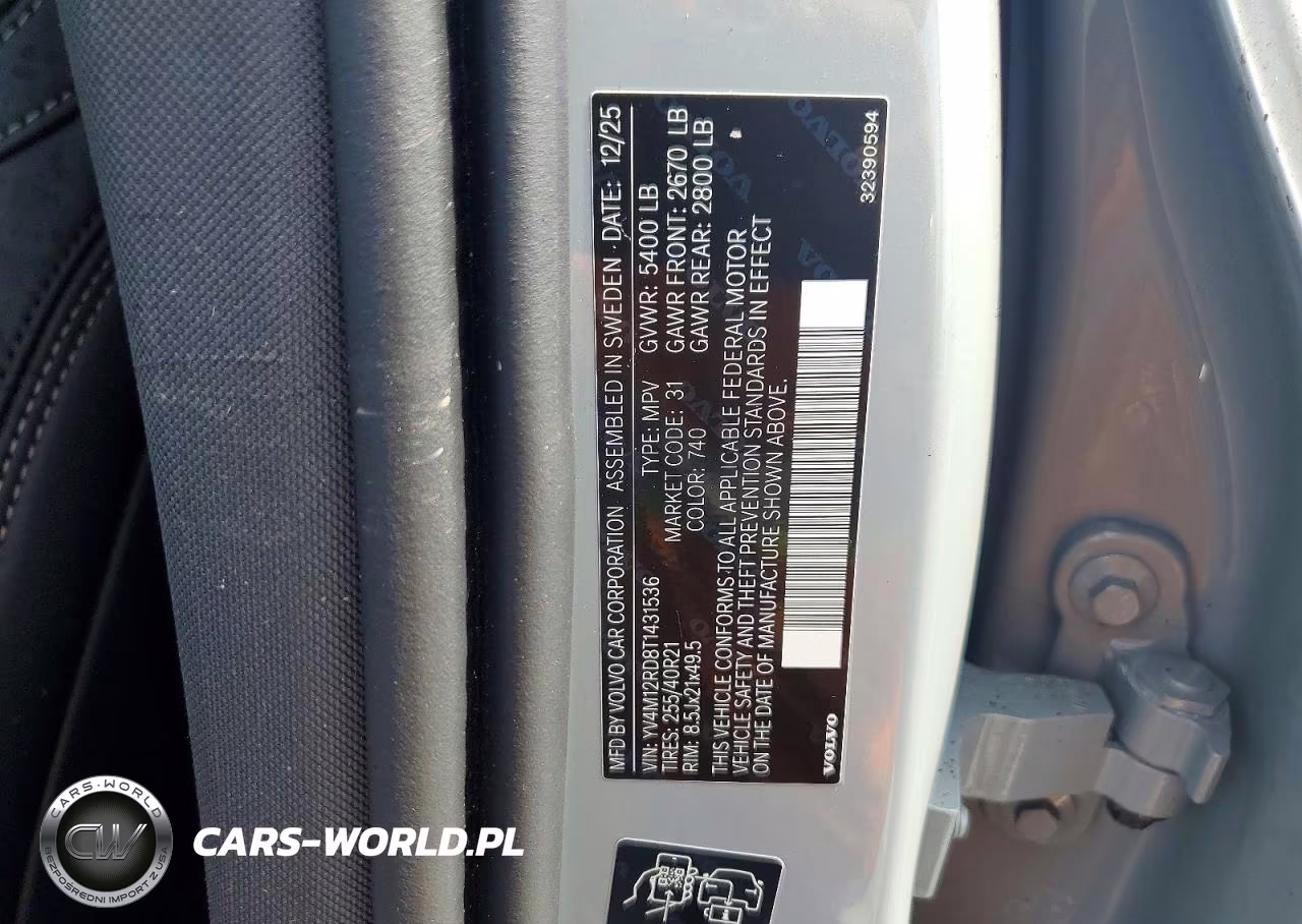 2026 Volvo Xc60 Ultra VIN:YV4M12RD8T1431536 - 13