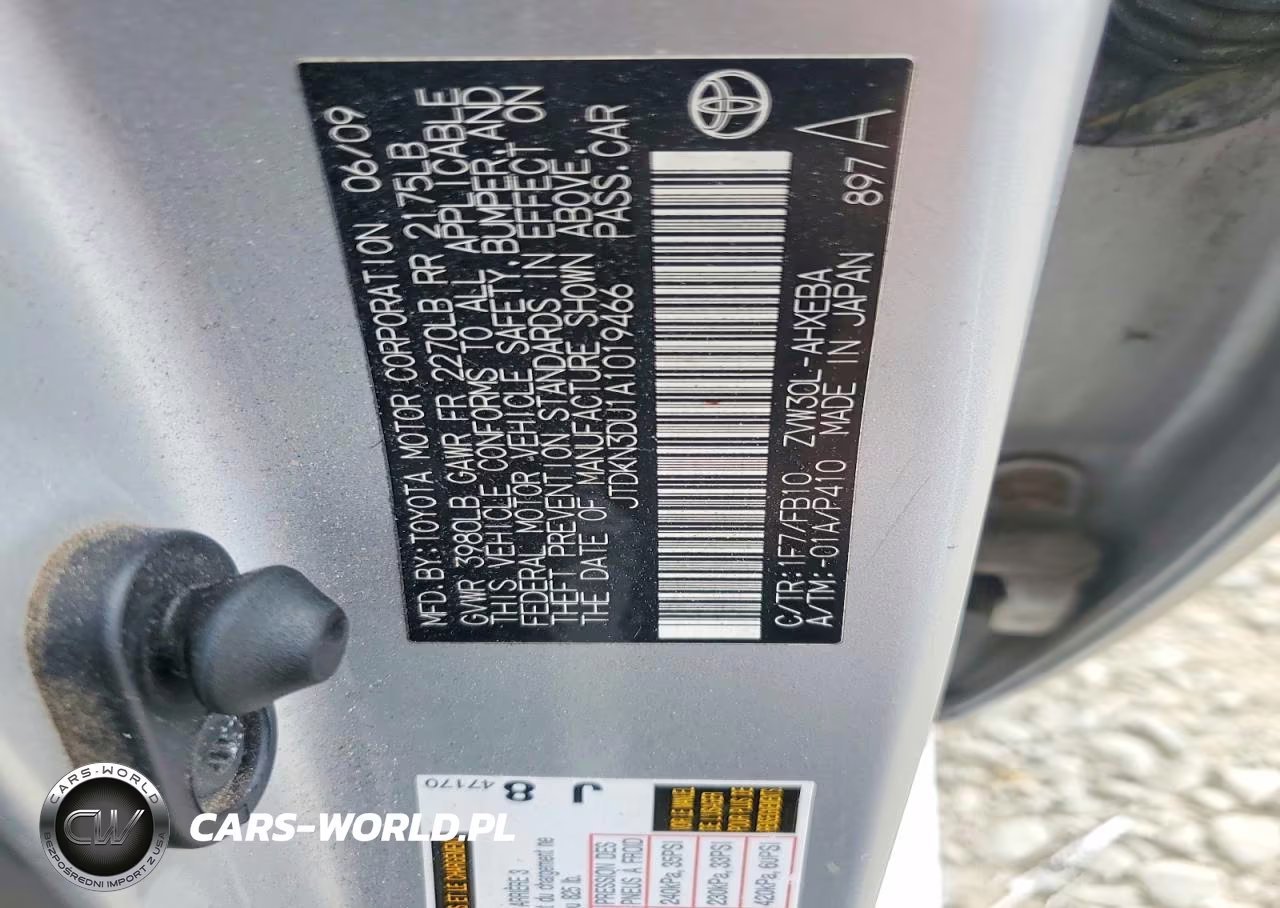 TOYOTA PRIUS VIN:JTDKN3DU1A1019466 - 12