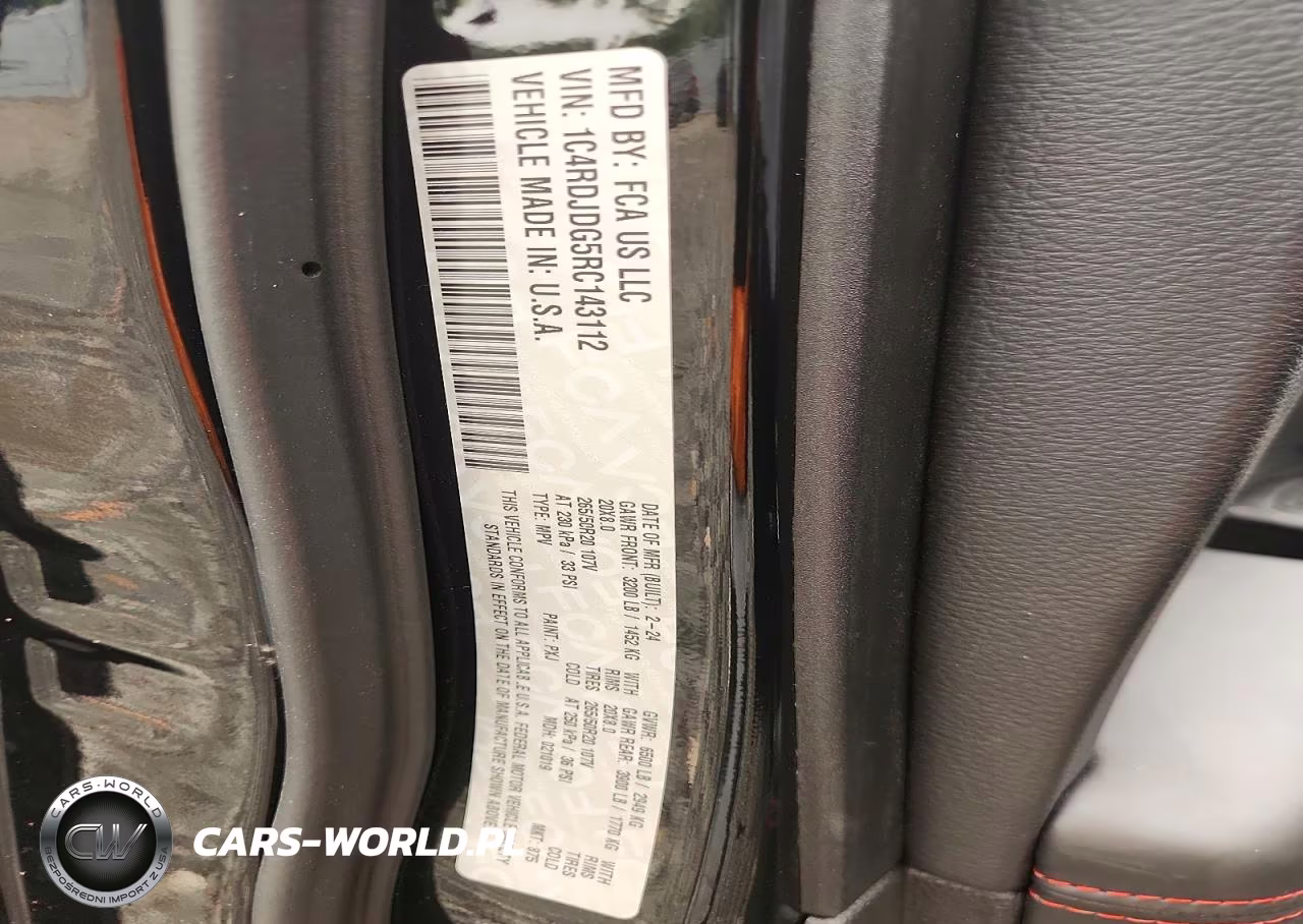 2024 Dodge Durango Gt VIN:1C4RDJDG5RC143112 - 13