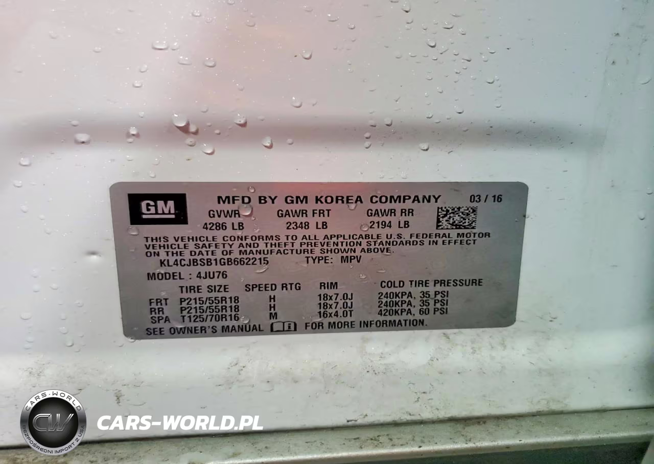 2016 Buick Encore Convenience VIN:KL4CJBSB1GB662215 - 13