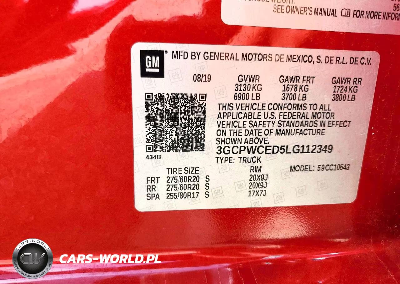 2020 Chevrolet Silverado C1500 Lt VIN:3GCPWCED5LG112349 - 12