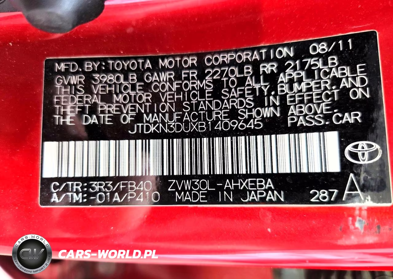 2011 Toyota Prius Three VIN:JTDKN3DUXB1409645 - 12