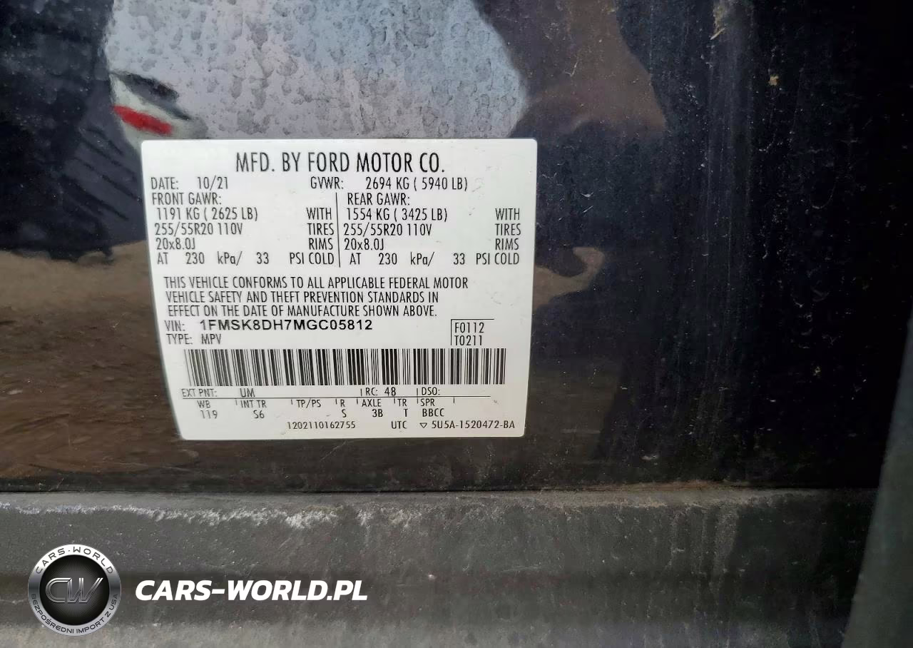 2021 Ford Explorer Xlt VIN:1FMSK8DH7MGC05812 - 13