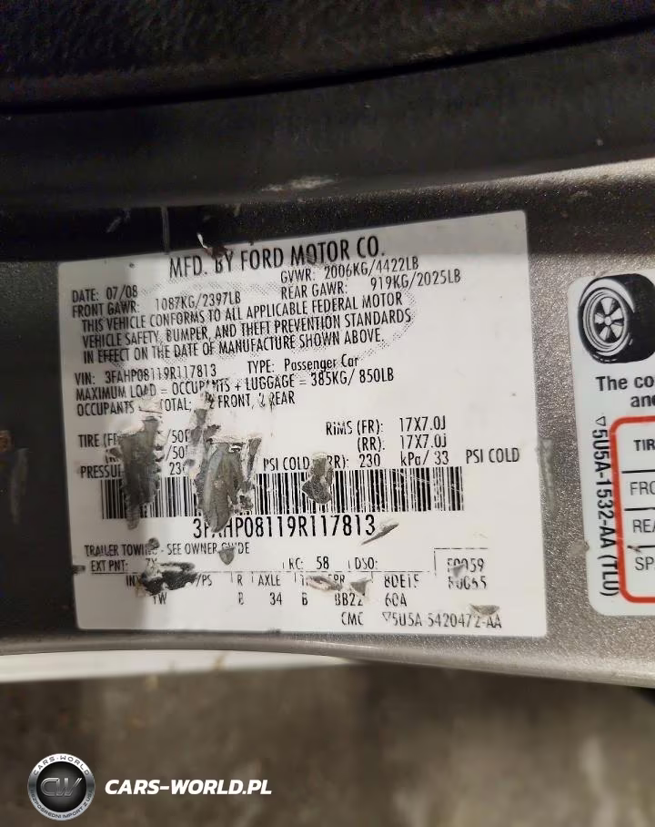 2009 Ford Fusion Sel VIN:3FAHP08119R117813 - 12