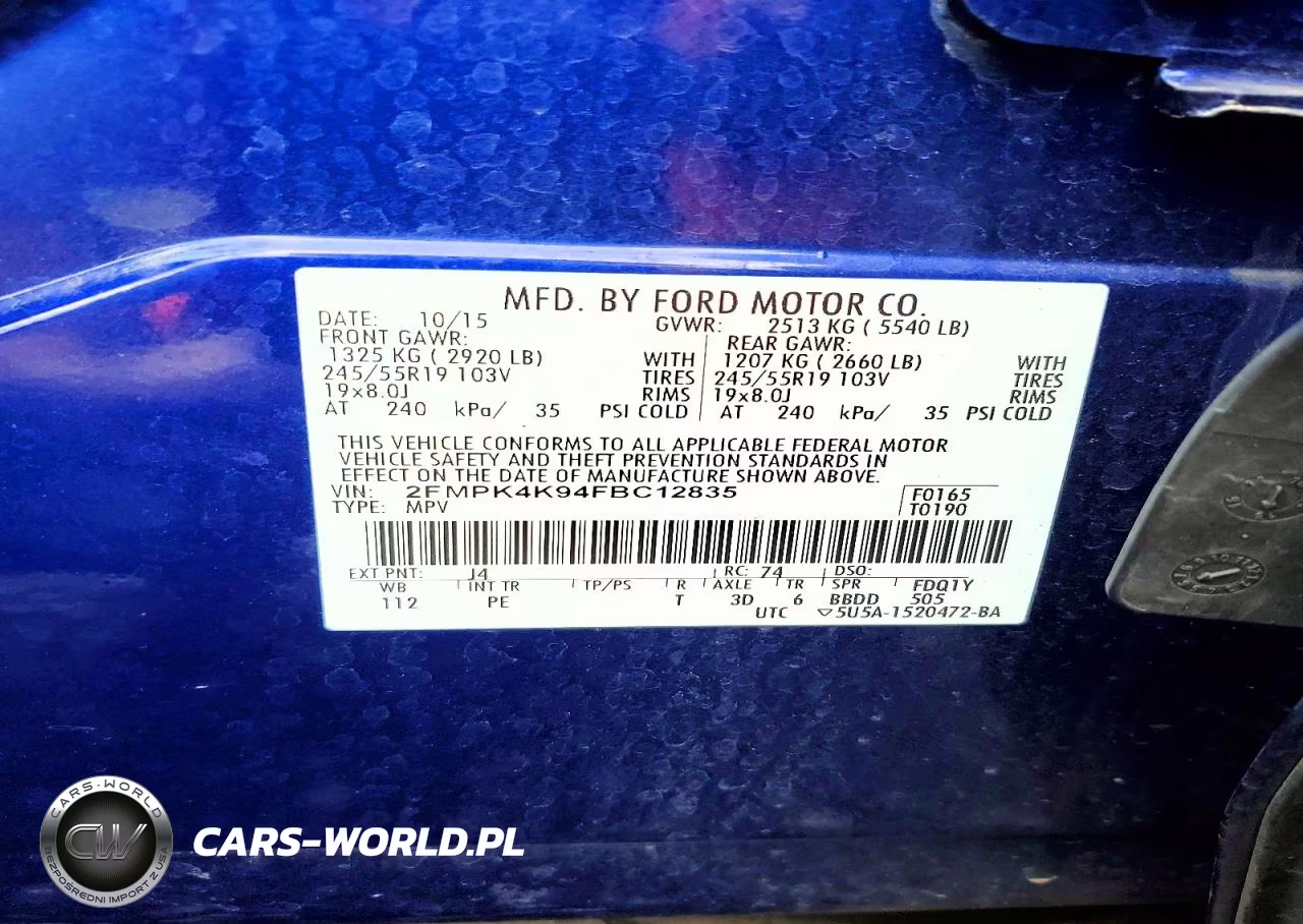 2015 Ford Edge Titanium VIN:2FMPK4K94FBC12835 - 14