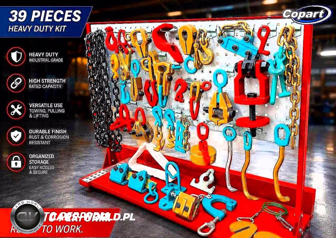 2026 27 Pieces Heavy Duty: Clamps, Chain, Hooks & Tools VIN:38912751 - 2