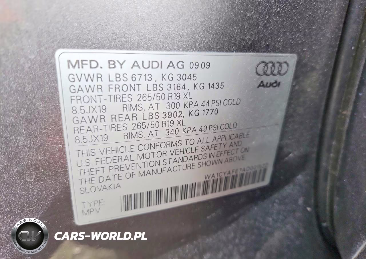 2010 Audi Q7 Premium VIN:WA1CYAFE7AD001522 - 14