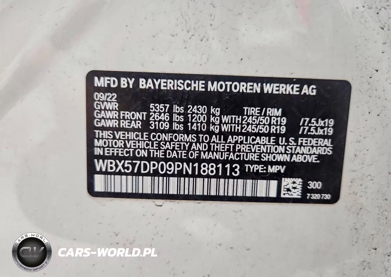 2023 BMW X3 xDrive30I VIN:WBX57DP09PN188113 - 14