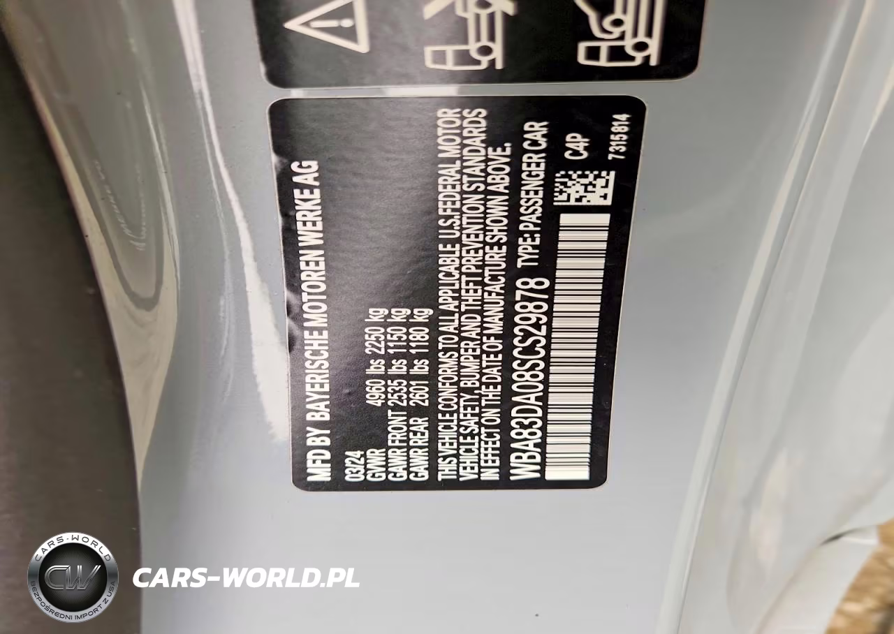 2025 BMW M440Xi VIN:WBA83DA08SCS29878 - 12