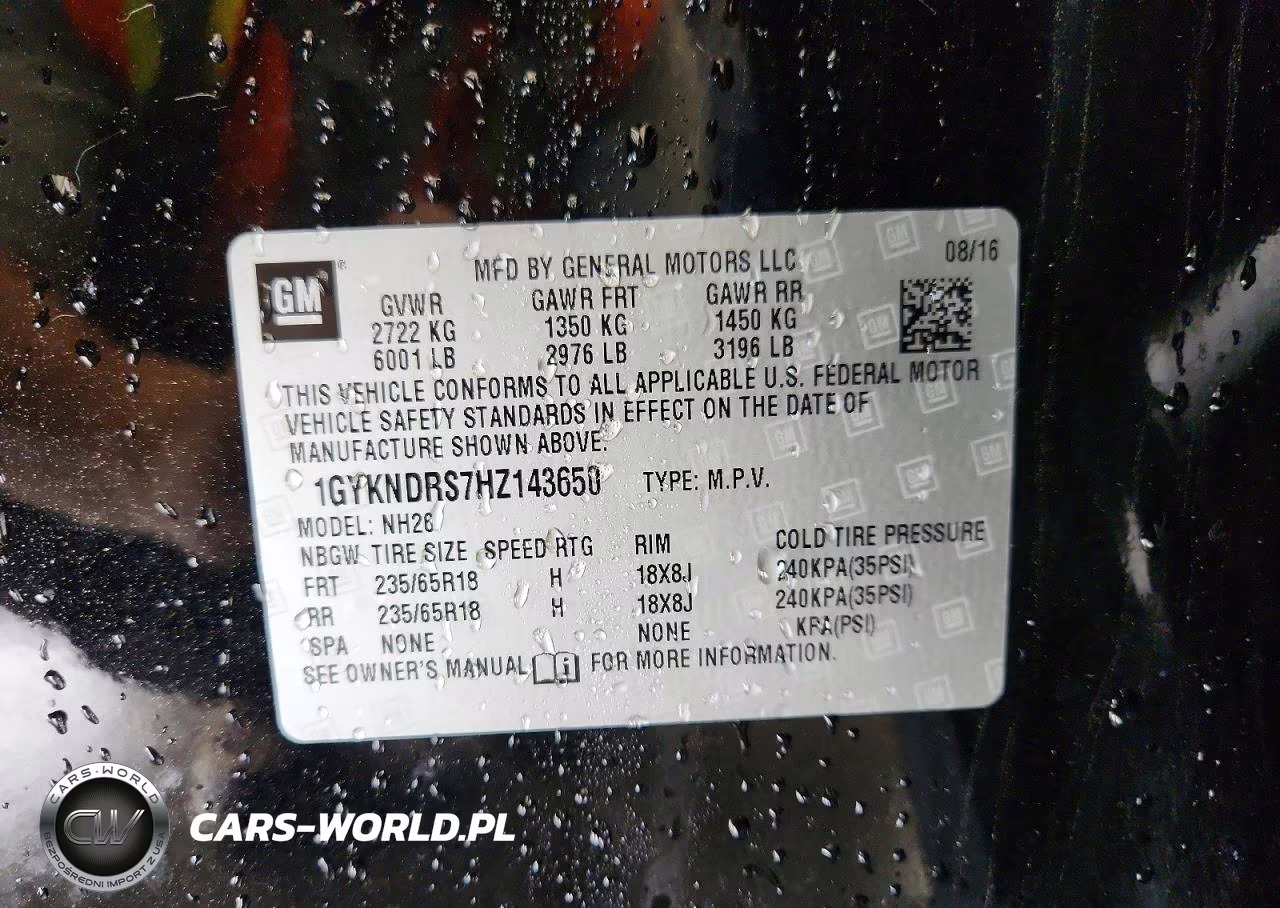 2017 Cadillac Xt5 Luxury VIN:1GYKNDRS7HZ143650 - 12