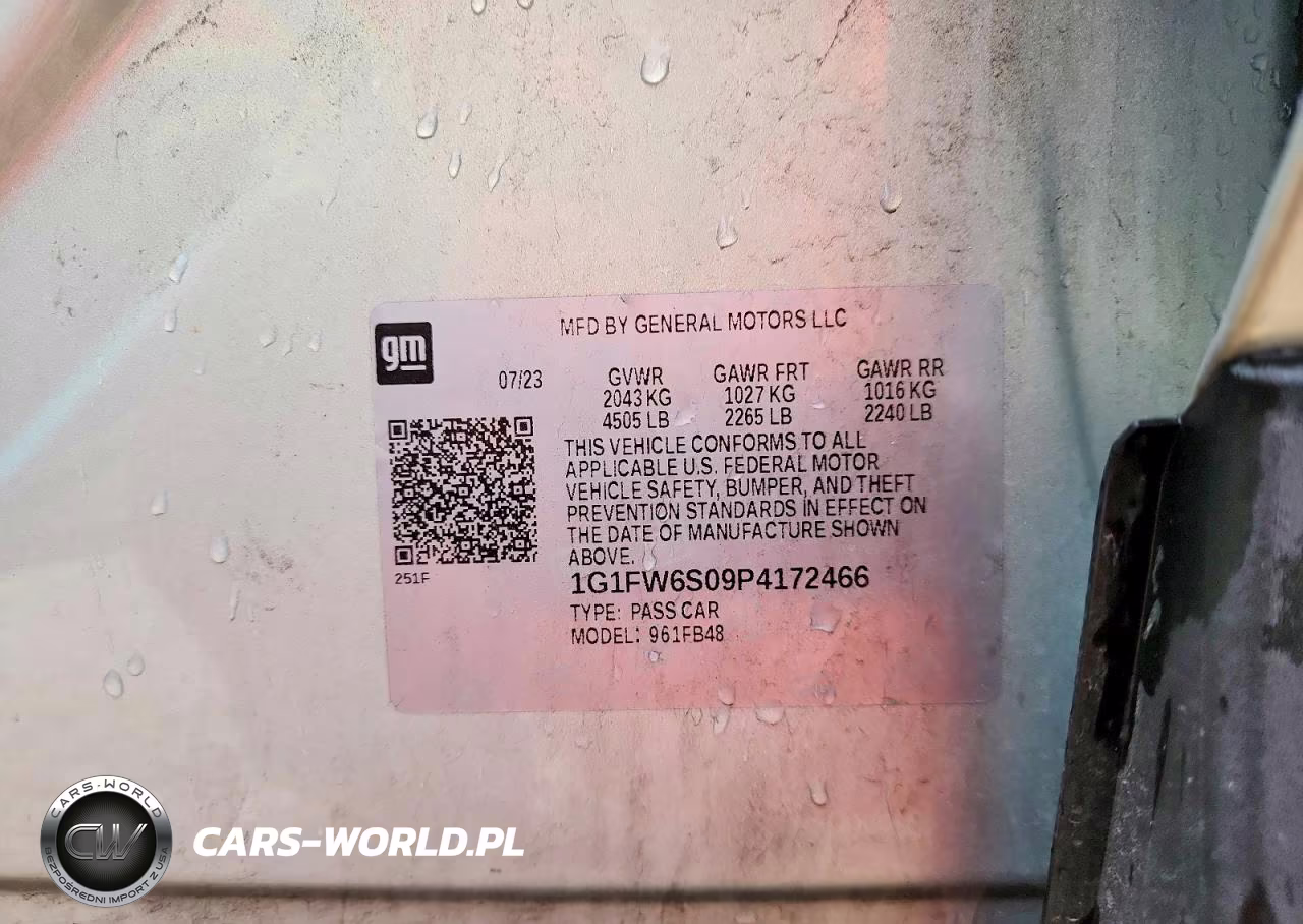 2023 Chevrolet Bolt Ev 1Lt VIN:1G1FW6S09P4172466 - 12
