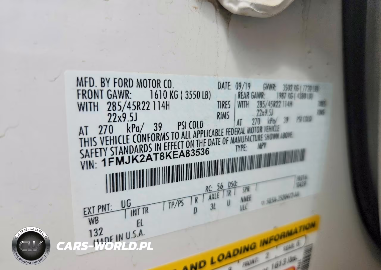 2019 Ford Expedition Max Limited VIN:1FMJK2AT8KEA83536 - 14