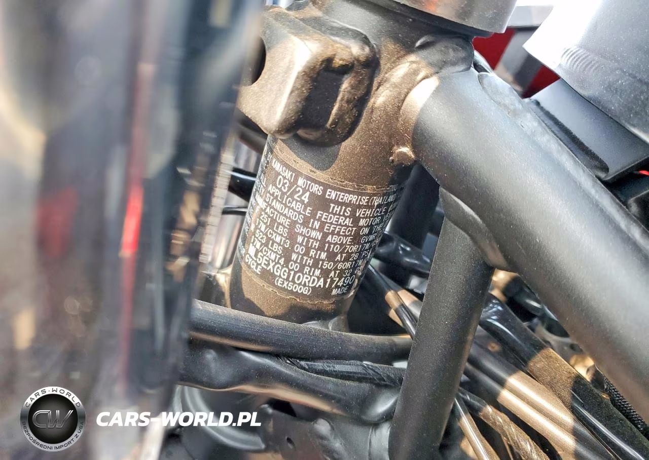 2024 Kawasaki Ex500 VIN:ML5EXGG10RDA17490 - 8