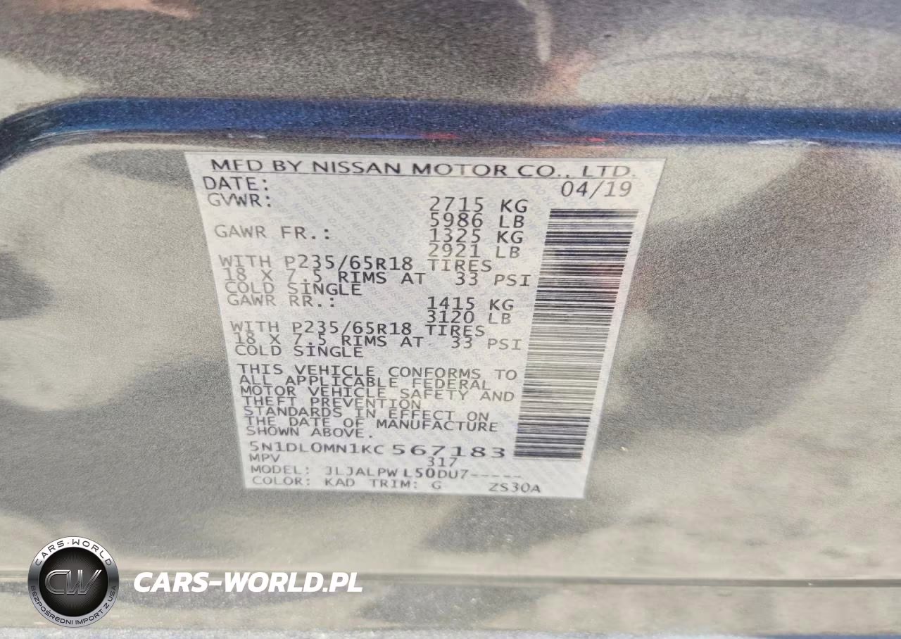 2019 Infiniti Qx60 Pure VIN:5N1DL0MN1KC567183 - 12