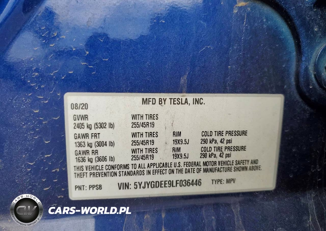 2020 Tesla Model Y VIN:5YJYGDEE9LF036446 - 14