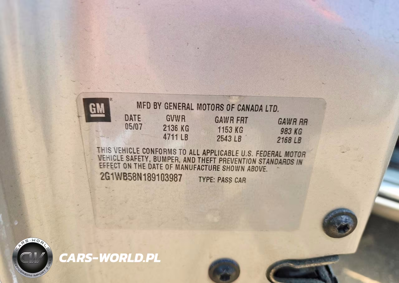 2008 Chevrolet Impala Ls VIN:2G1WB58N189103987 - 12