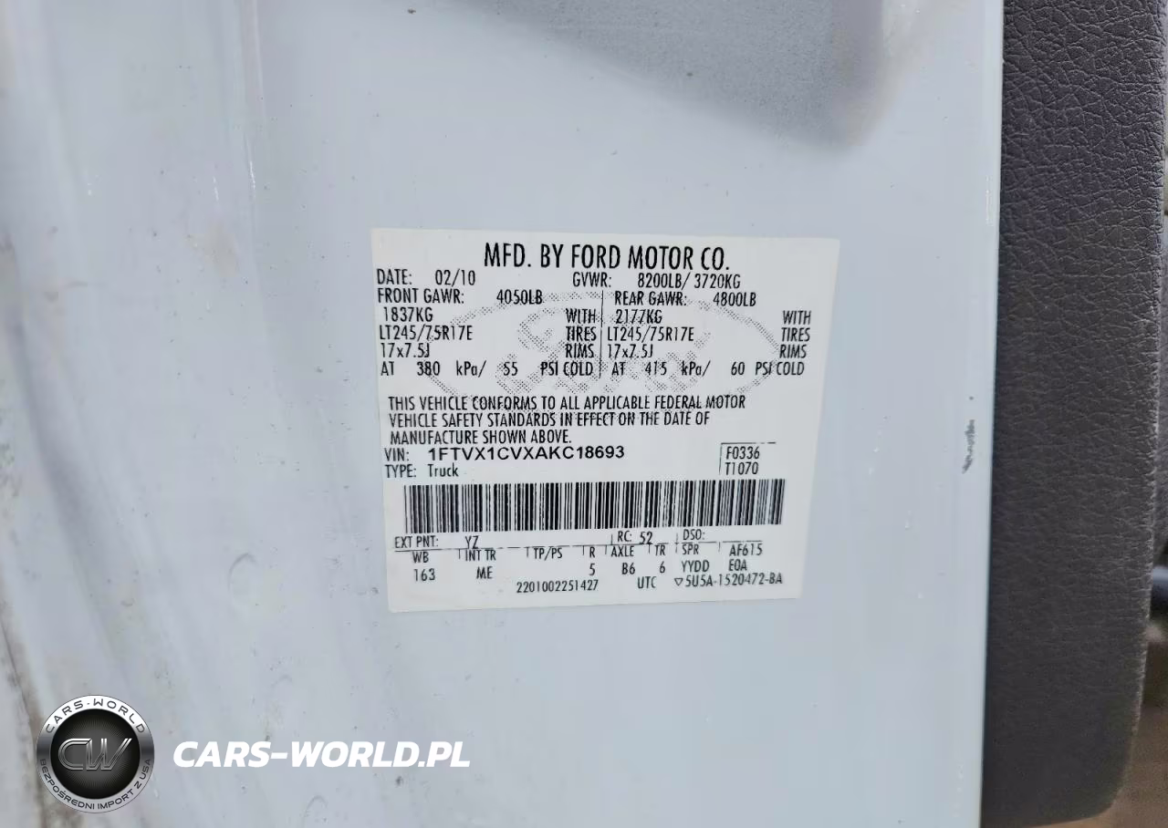 2010 Ford F150 Super Cab VIN:1FTVX1CVXAKC18693 - 12