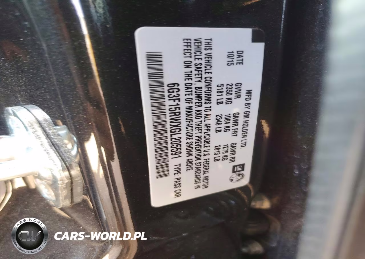 2016 Chevrolet Ss VIN:6G3F15RWXGL205591 - 13