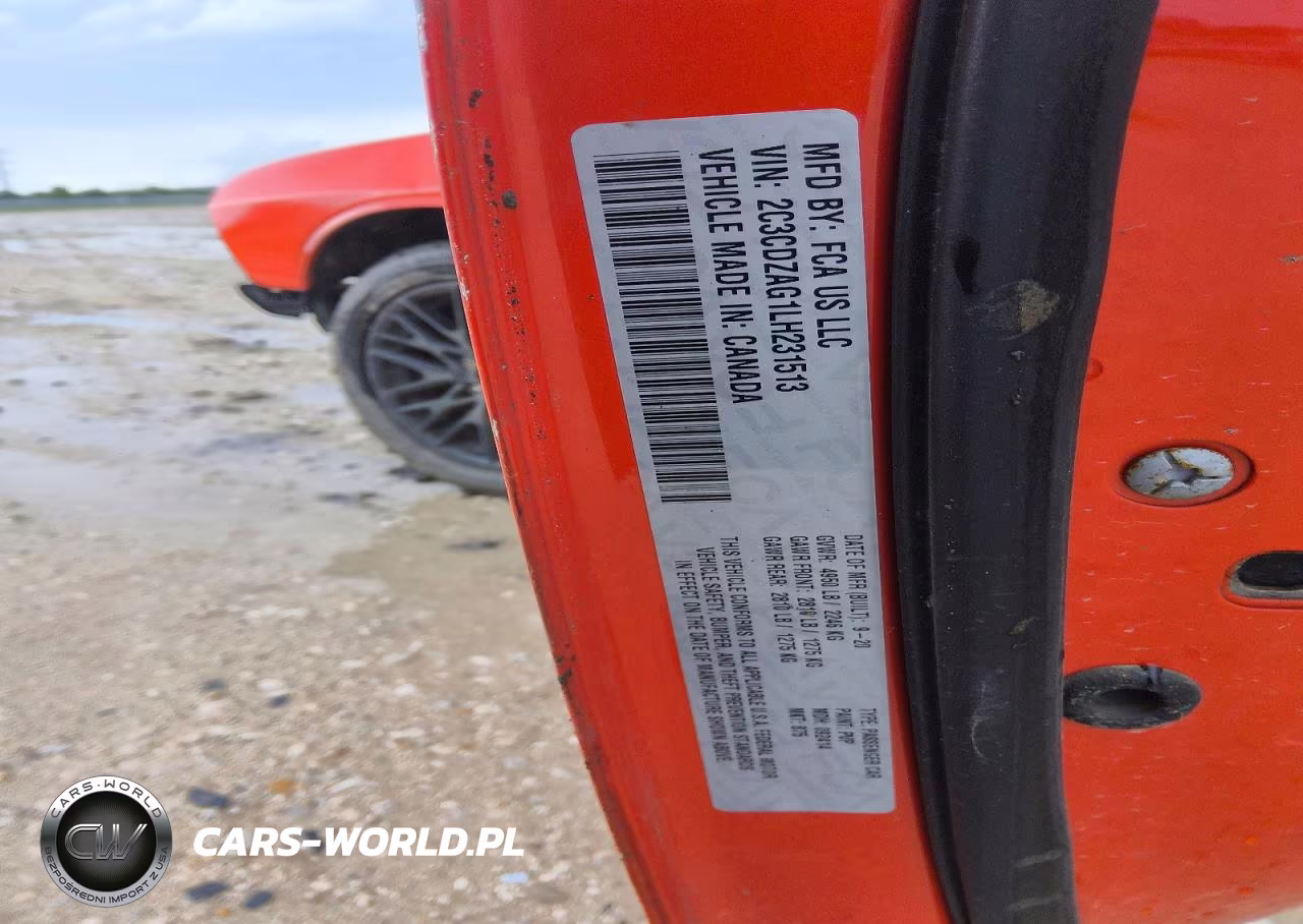 2020 Dodge Challenger Sxt VIN:2C3CDZAG1LH231513 - 5