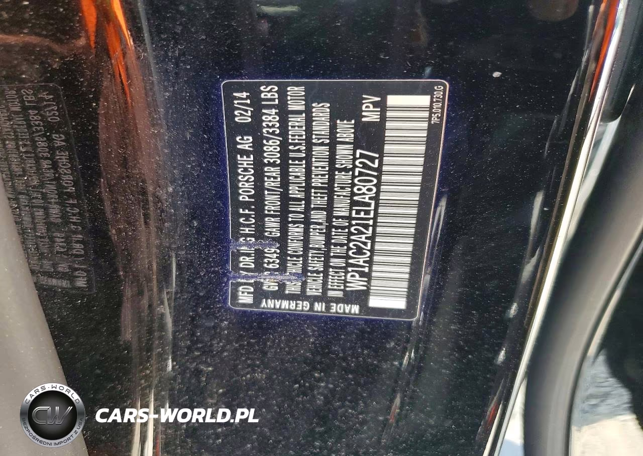 2014 Porsche Cayenne Turbo VIN:WP1AC2A21ELA80727 - 14