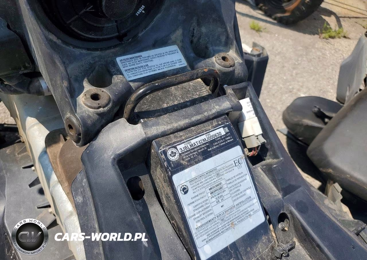 2021 Can-Am Outlander Atv VIN:3JBLMAT42MJ000630 - 10