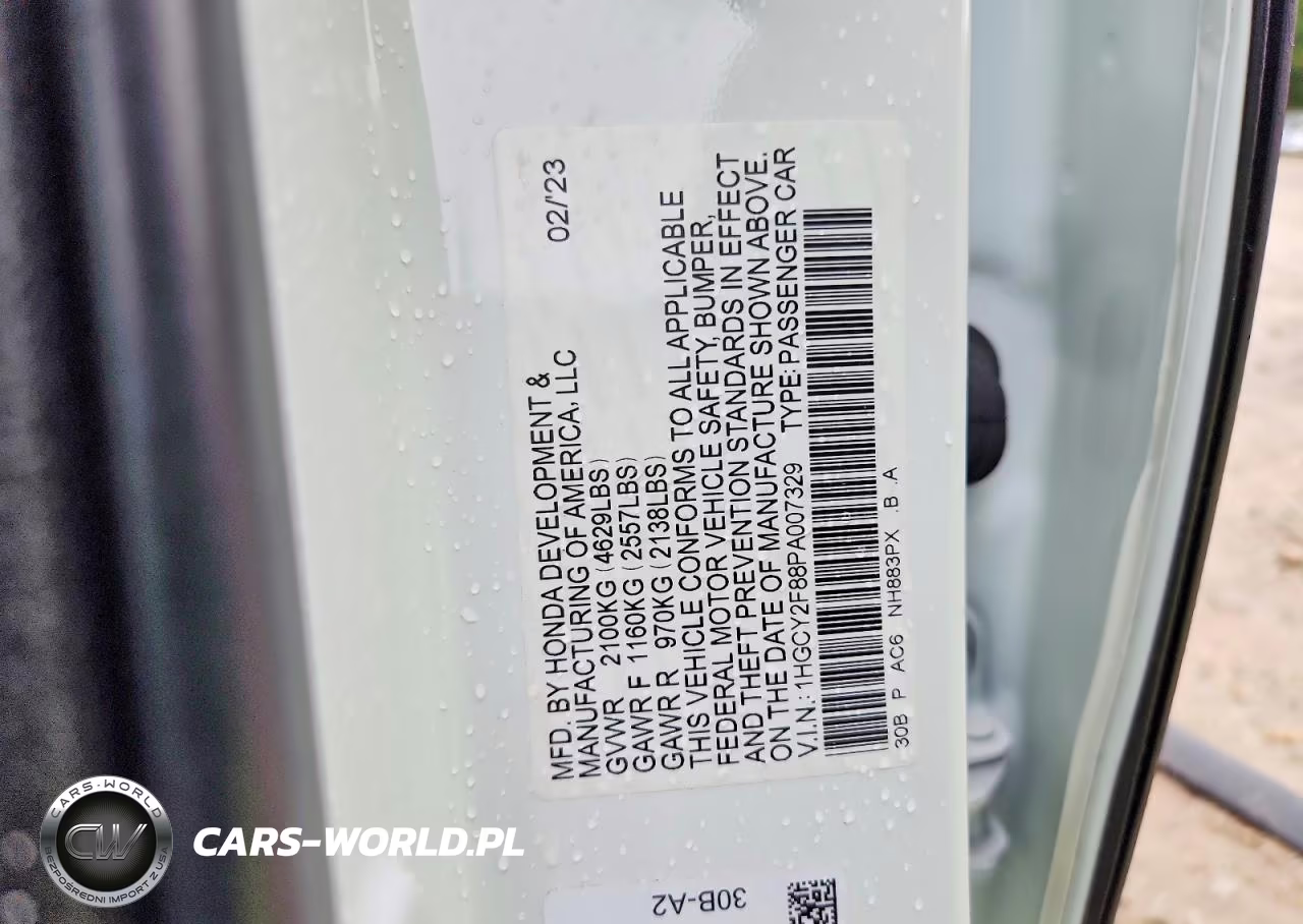 2023 Honda Accord Touring Hybrid VIN:1HGCY2F88PA007329 - 12