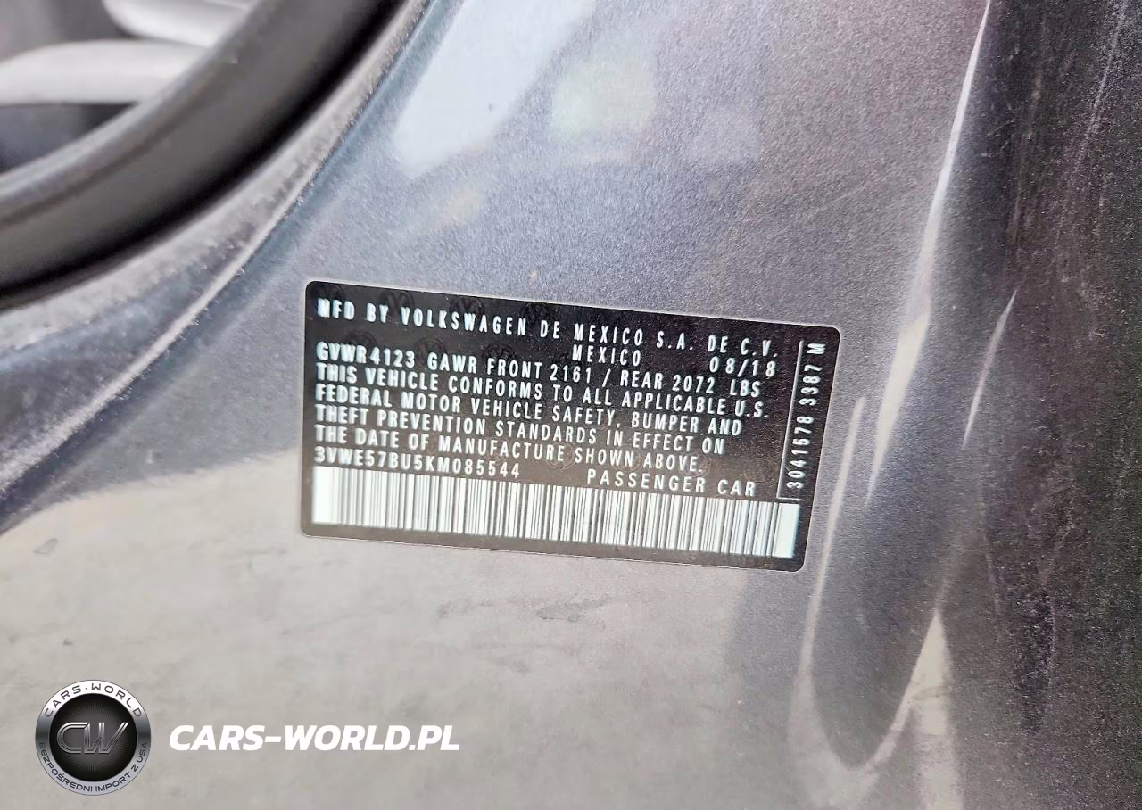2019 Volkswagen Jetta Sel VIN:3VWE57BU5KM085544 - 12