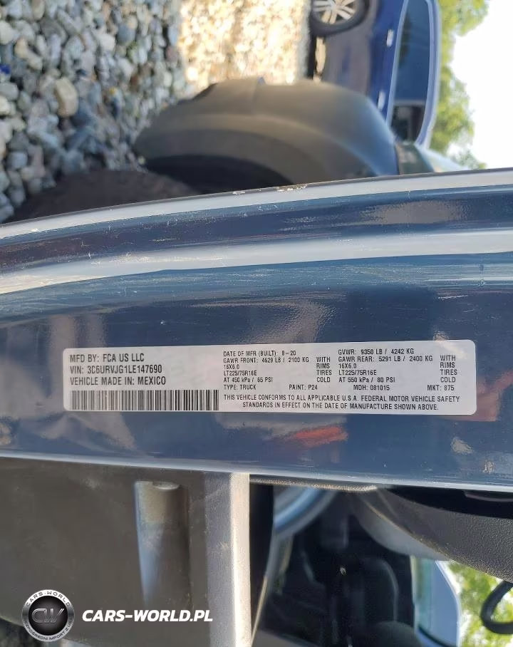 2020 Ram Promaster 3500 Delivery Van VIN:3C6URVJG1LE147690 - 13