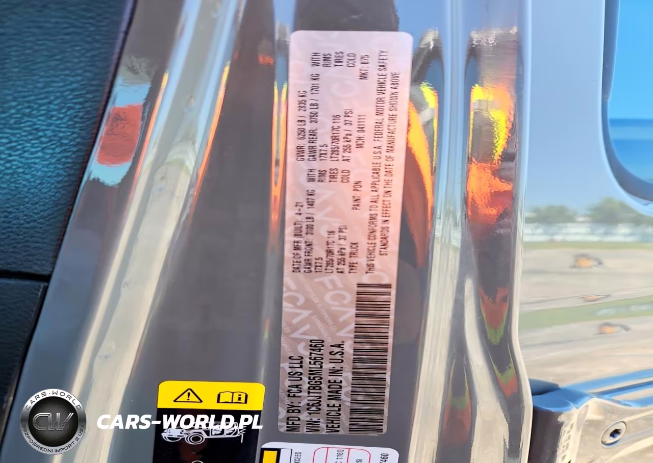 2021 Jeep Gladiator Rubicon VIN:1C6JJTBG5ML567460 - 12