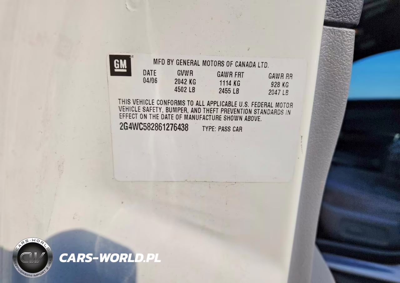 2006 Buick Lacrosse Cx VIN:2G4WC582861276438 - 12