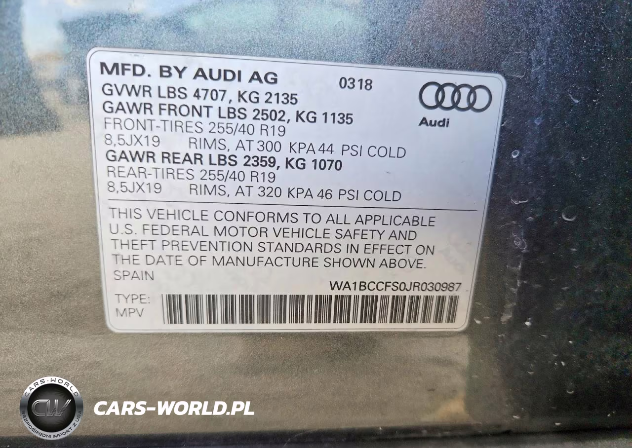 2018 Audi Q3 Premium VIN:WA1BCCFS0JR030987 - 12