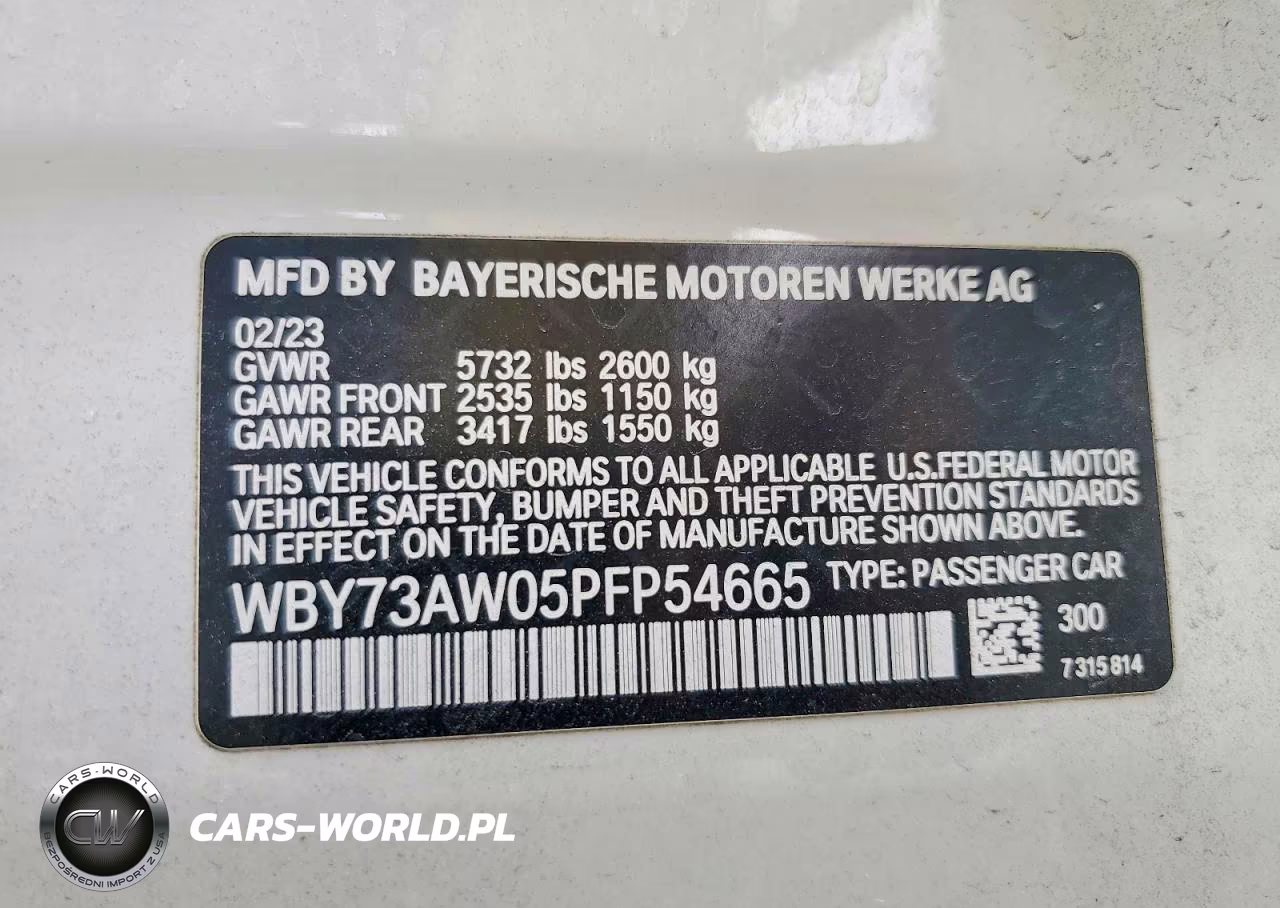 2023 BMW I4 Edrive 40 VIN:WBY73AW05PFP54665 - 12