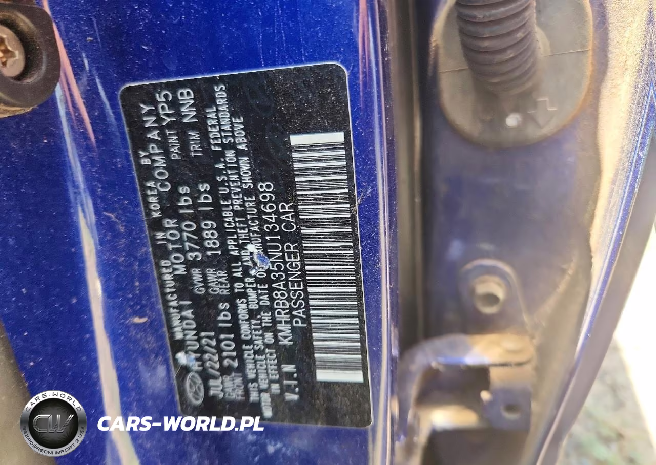 2022 Hyundai Venue Se VIN:KMHRB8A35NU134698 - 12