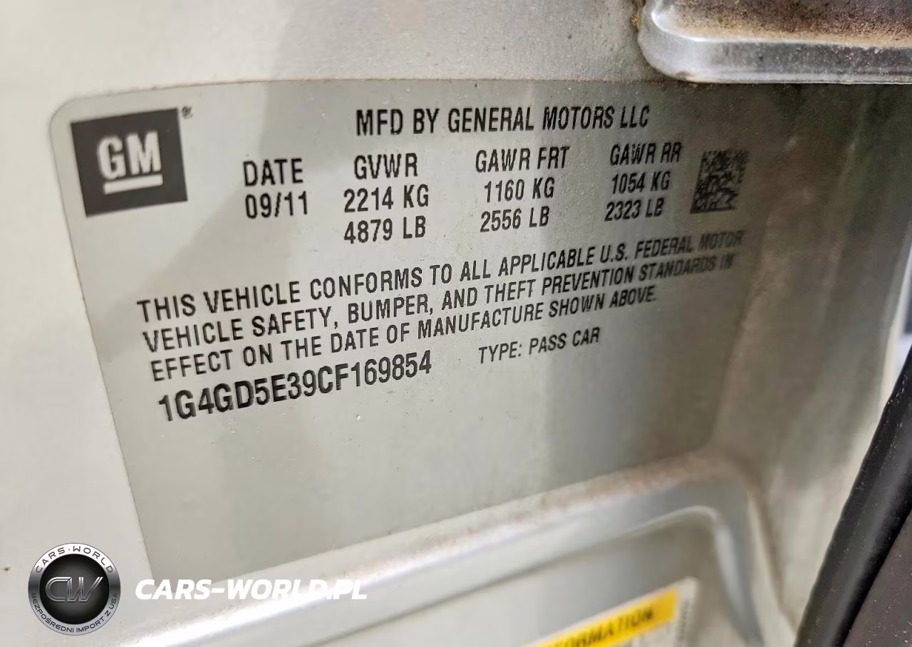 2012 Buick Lacrosse Premium VIN:1G4GD5E39CF169854 - 12