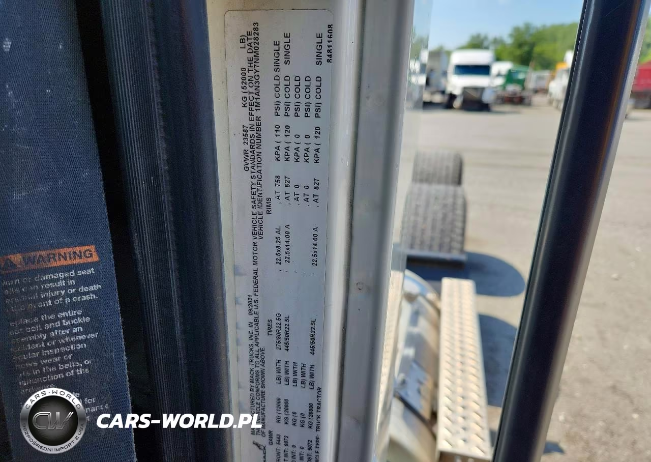 2022 Mack Anthem VIN:1M1AN3GY7NM028283 - 12