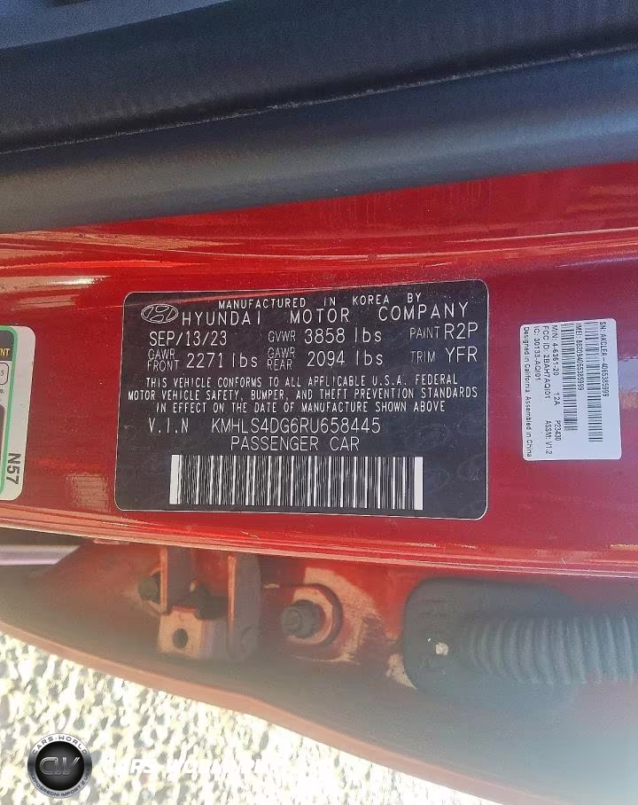 2024 Hyundai Elantra Sel VIN:KMHLS4DG6RU658445 - 12