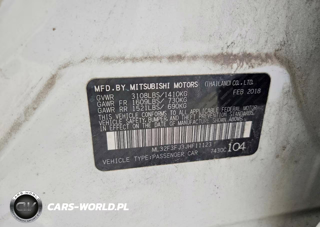 2018 Mitsubishi Mirage G4 Es VIN:ML32F3FJ3JHF11123 - 12