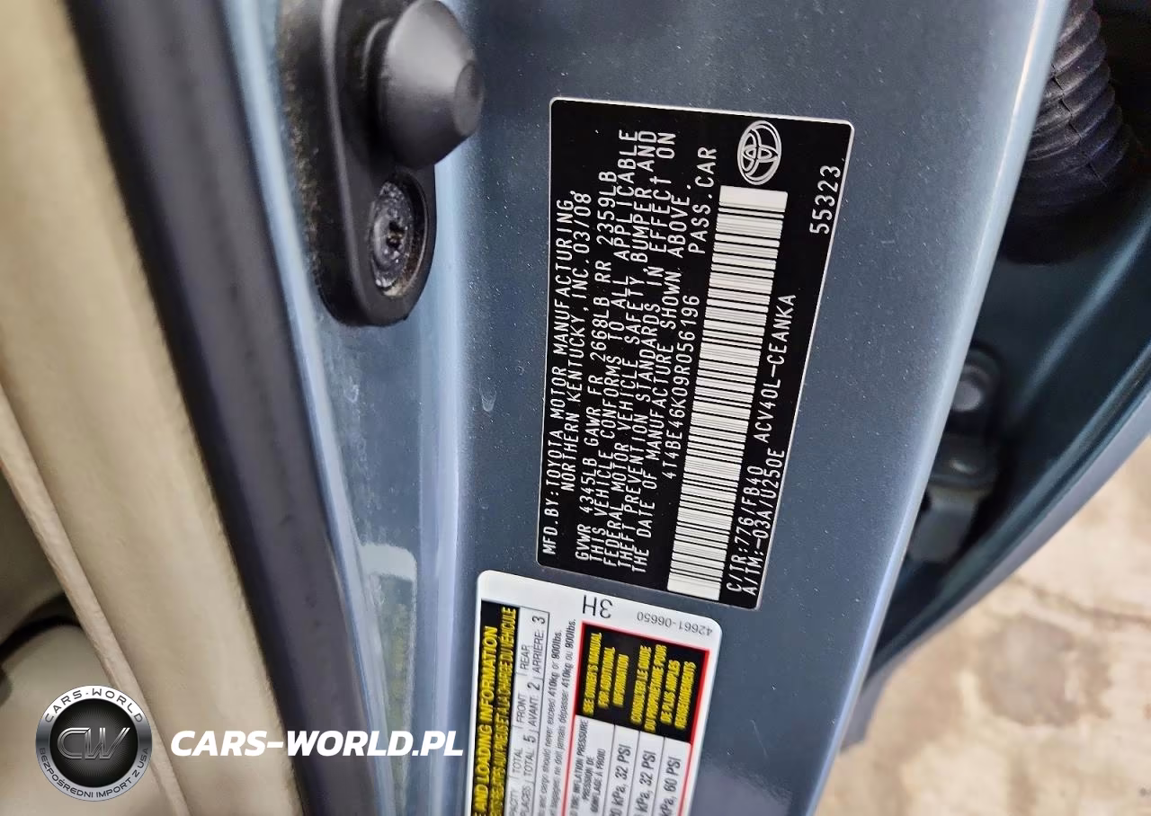 2009 Toyota Camry Le VIN:4T4BE46K09R056196 - 12