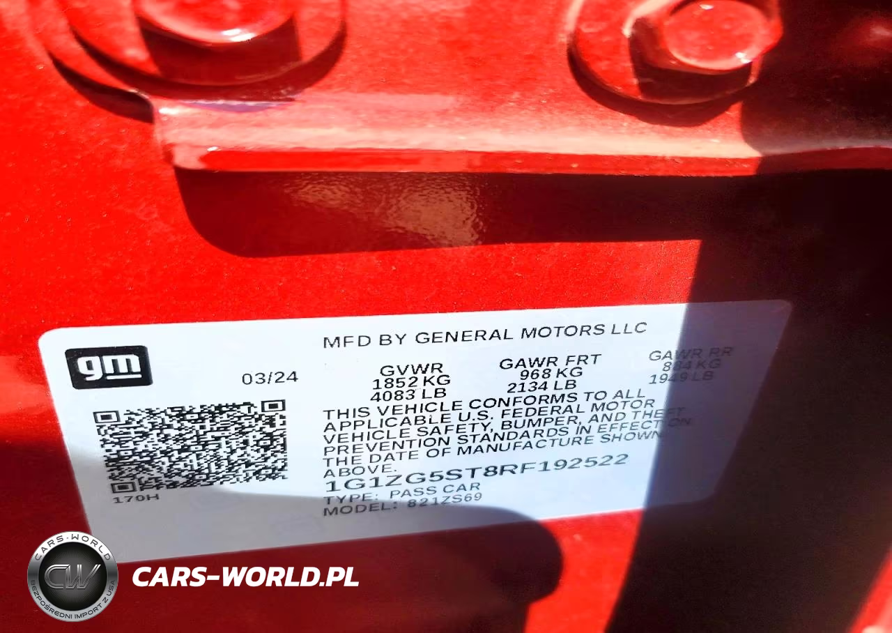 2024 Chevrolet Malibu Rs VIN:1G1ZG5ST8RF192522 - 12