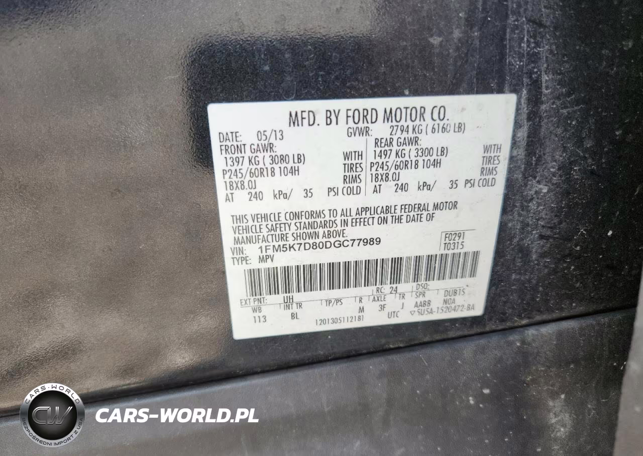 2013 Ford Explorer Xlt VIN:1FM5K7D80DGC77989 - 12