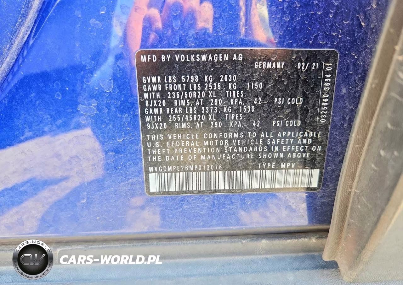 2021 Volkswagen Id.4 First Edition VIN:WVGDMPE26MP013076 - 12