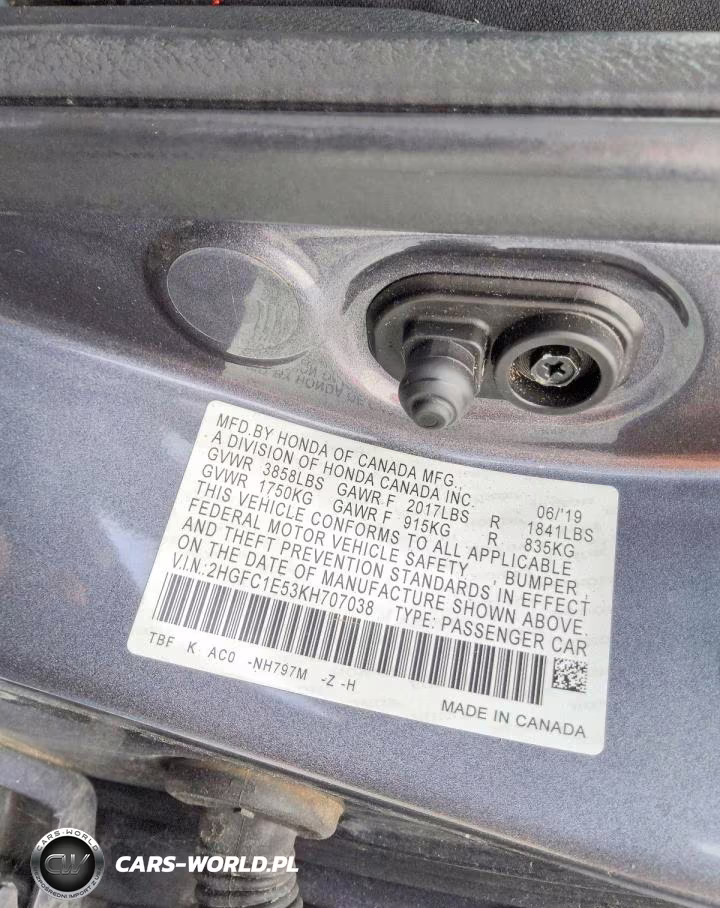 2019 Honda Civic Si VIN:2HGFC1E53KH707038 - 12