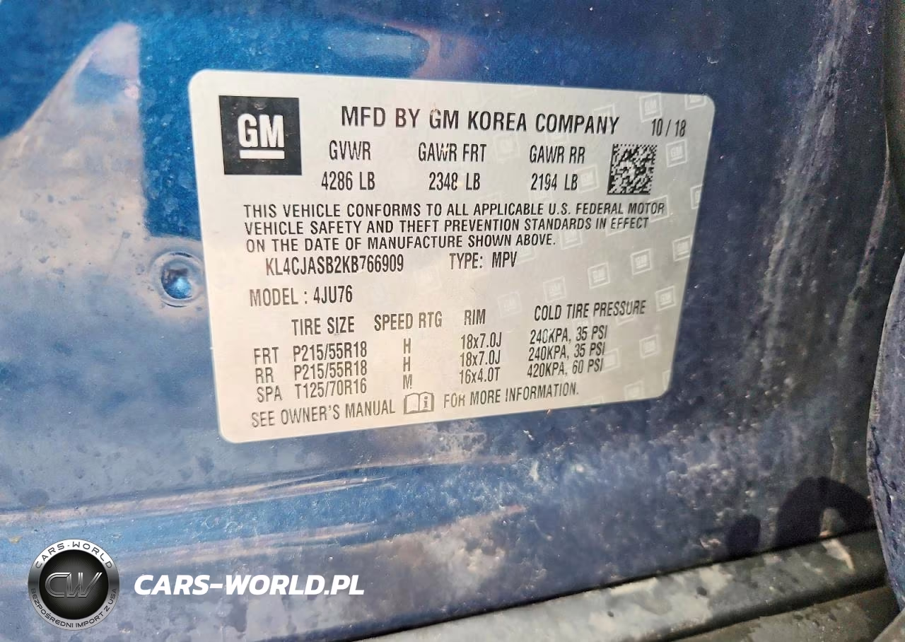 2019 Buick Encore Preferred VIN:KL4CJASB2KB766909 - 12