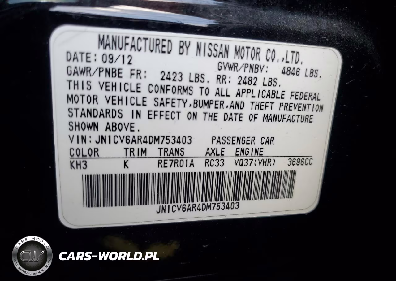 2013 Infiniti G37 VIN:JN1CV6AR4DM753403 - 12